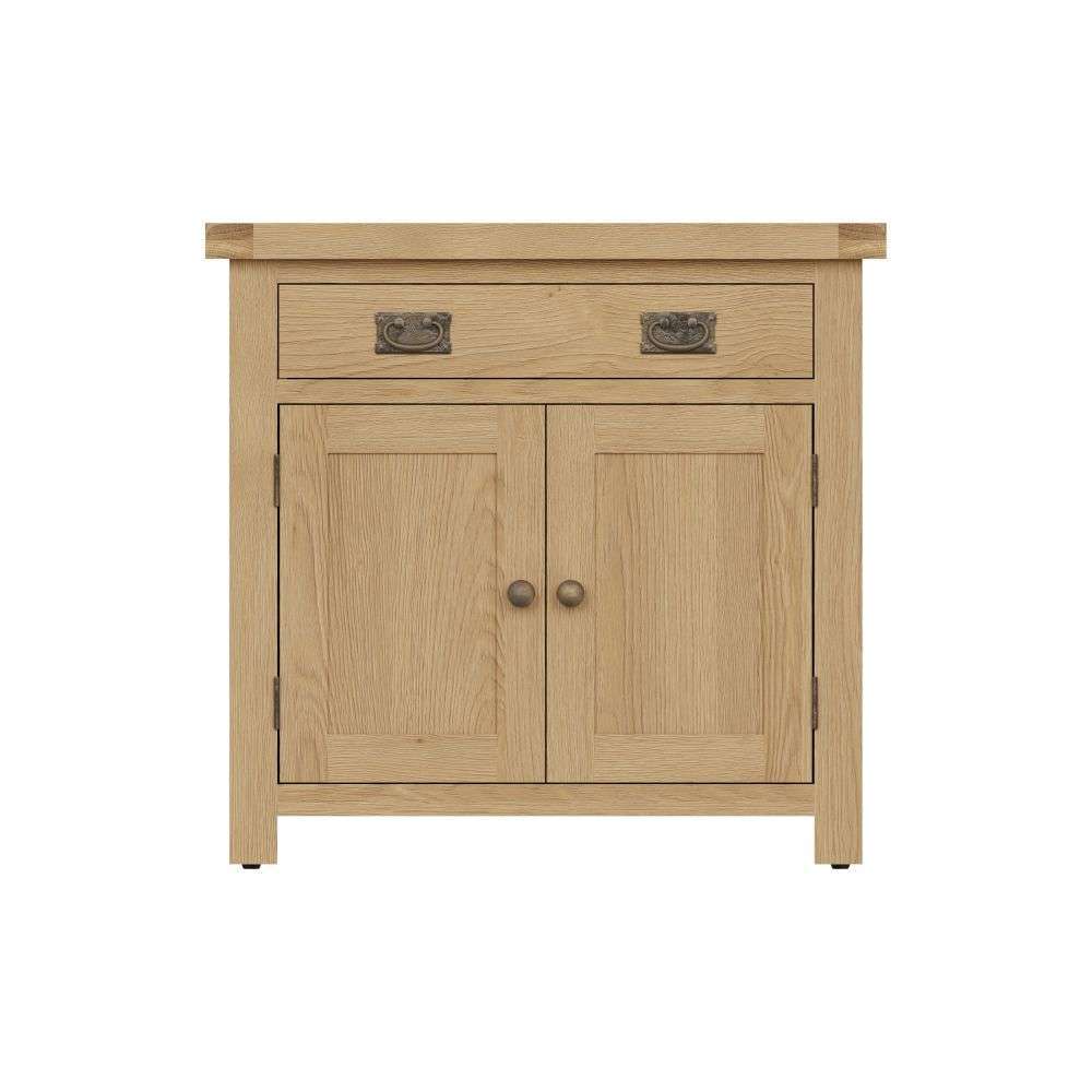 Essentials	CO Dining & Occasional	Small 2 Door 1 Drawer Sideboard Medium Oak finish