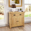 Essentials	CO Dining & Occasional	Small 2 Door 1 Drawer Sideboard Medium Oak finish