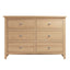 Essentials	GAO Bedroom	6 Drawer Chest Light oak
