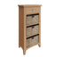 Essentials GAO Dining & Occasional 1 Drawer 3 Basket Unit	Light oak