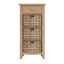 Essentials GAO Dining & Occasional 1 Drawer 3 Basket Unit	Light oak