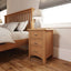 Essentials	GAO Bedroom	3 Drawer Bedside Light oak