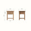 Essentials	GAO Dining & Occasional 1 Drawer Lamp Table Light oak