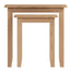 Essentials	GAO Dining & Occasional Nest Of 2 Tables Light oak