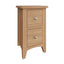 Essentials	GAO Bedroom	Small Bedside Cabinet Light oak