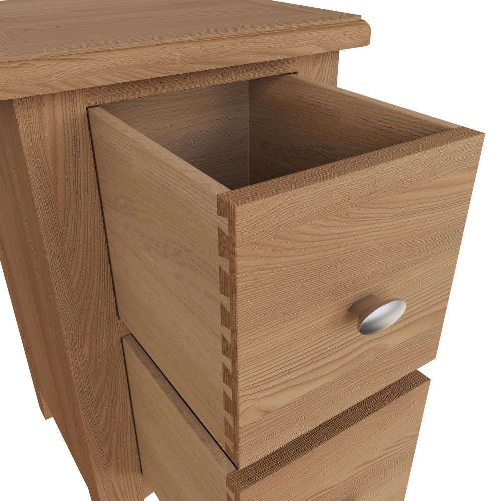 Essentials	GAO Bedroom	Small Bedside Cabinet Light oak