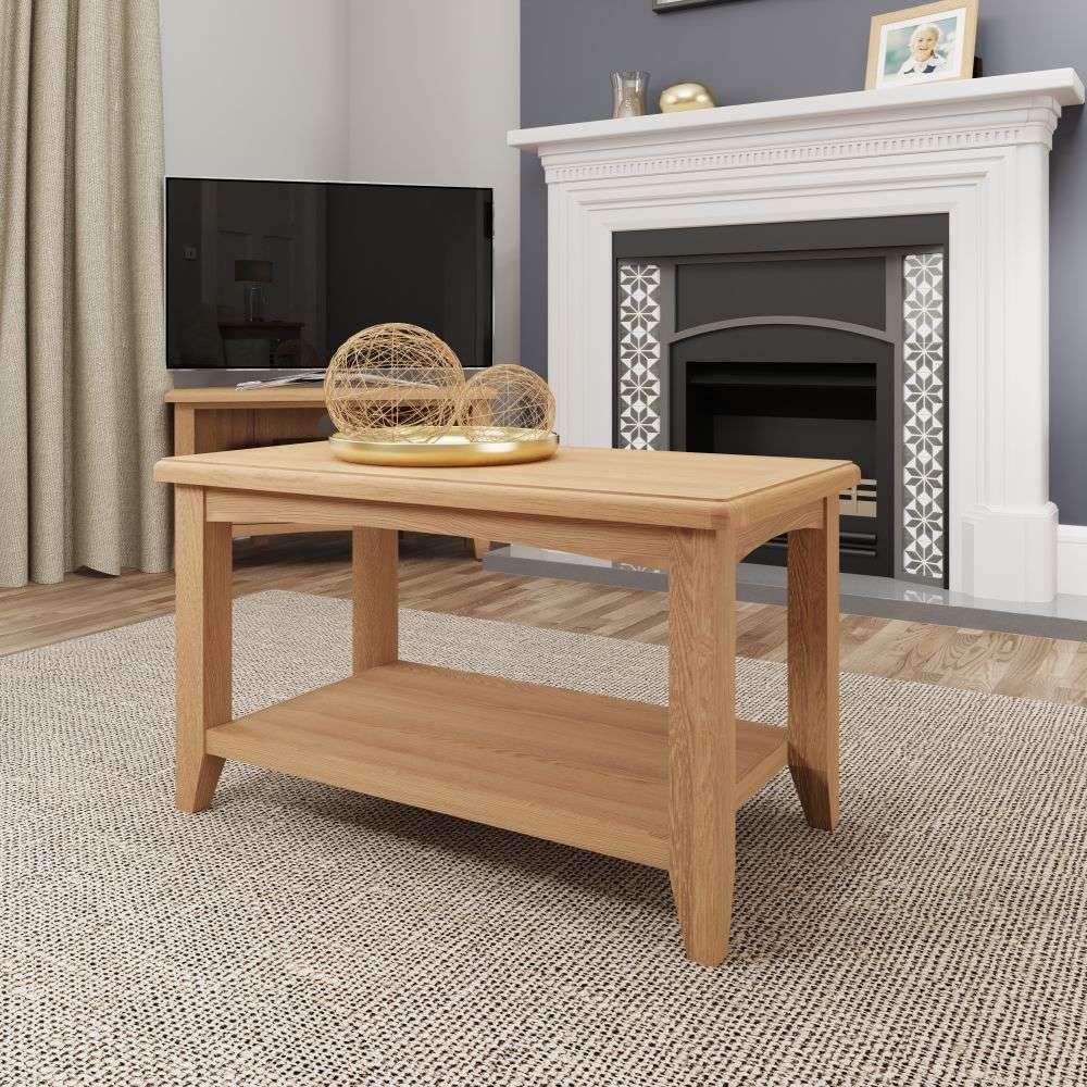 Essentials	GAO Dining & Occasional Small Coffee Table Light oak