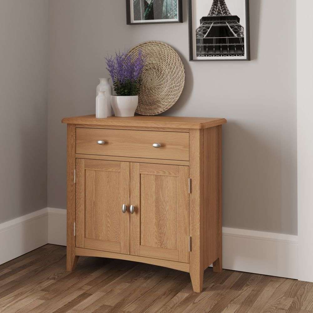 Essentials	GAO Dining & Occasional Small Sideboard Light oak