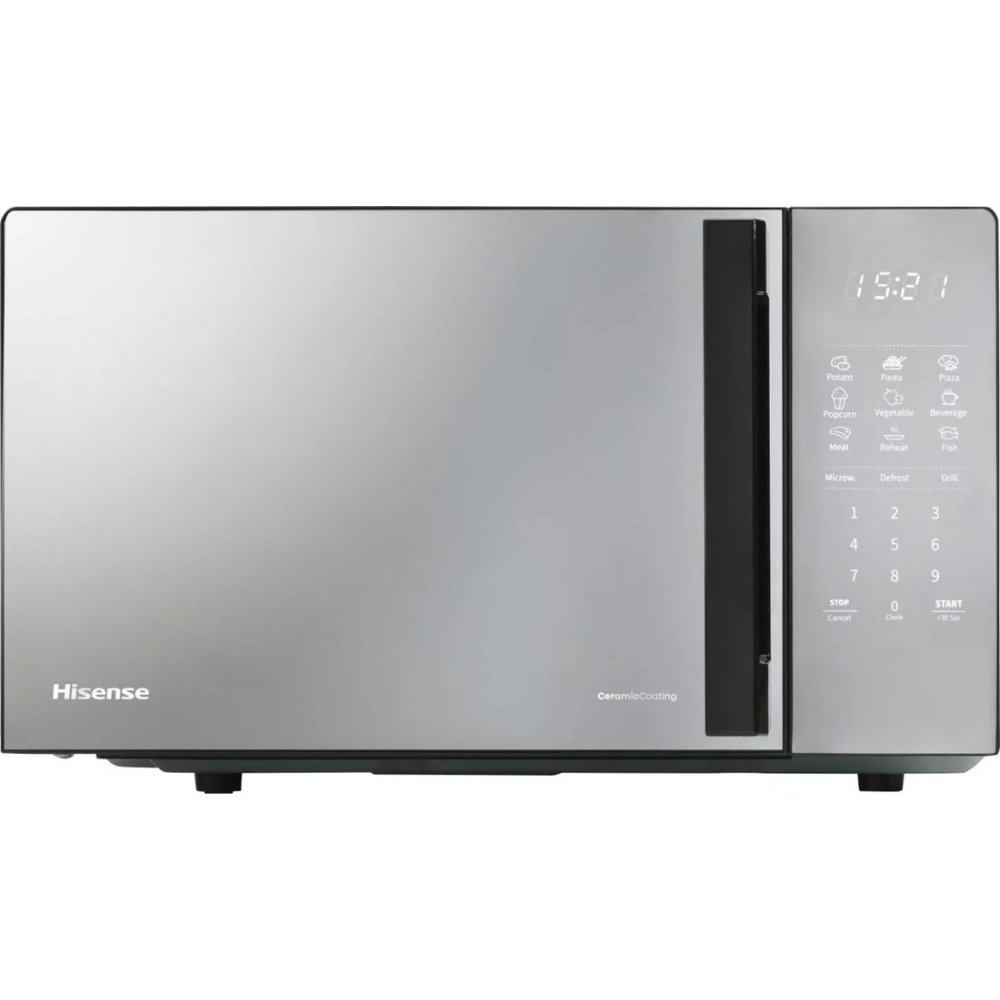 Hisense H20MOMBS4HGUK 20L 700W Microwave with Grill & Touch Control – Reflective Grey