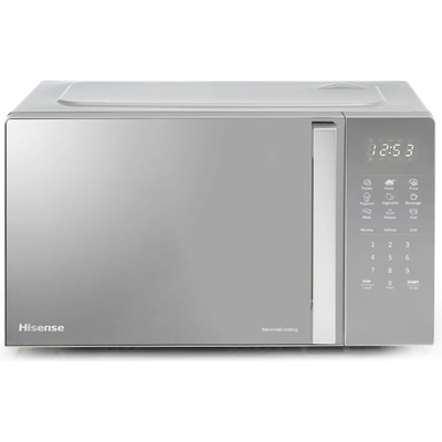 Hisense H20MOMSS4HGUK 20L 700W Microwave with Grill & Touch Control – Reflective Grey