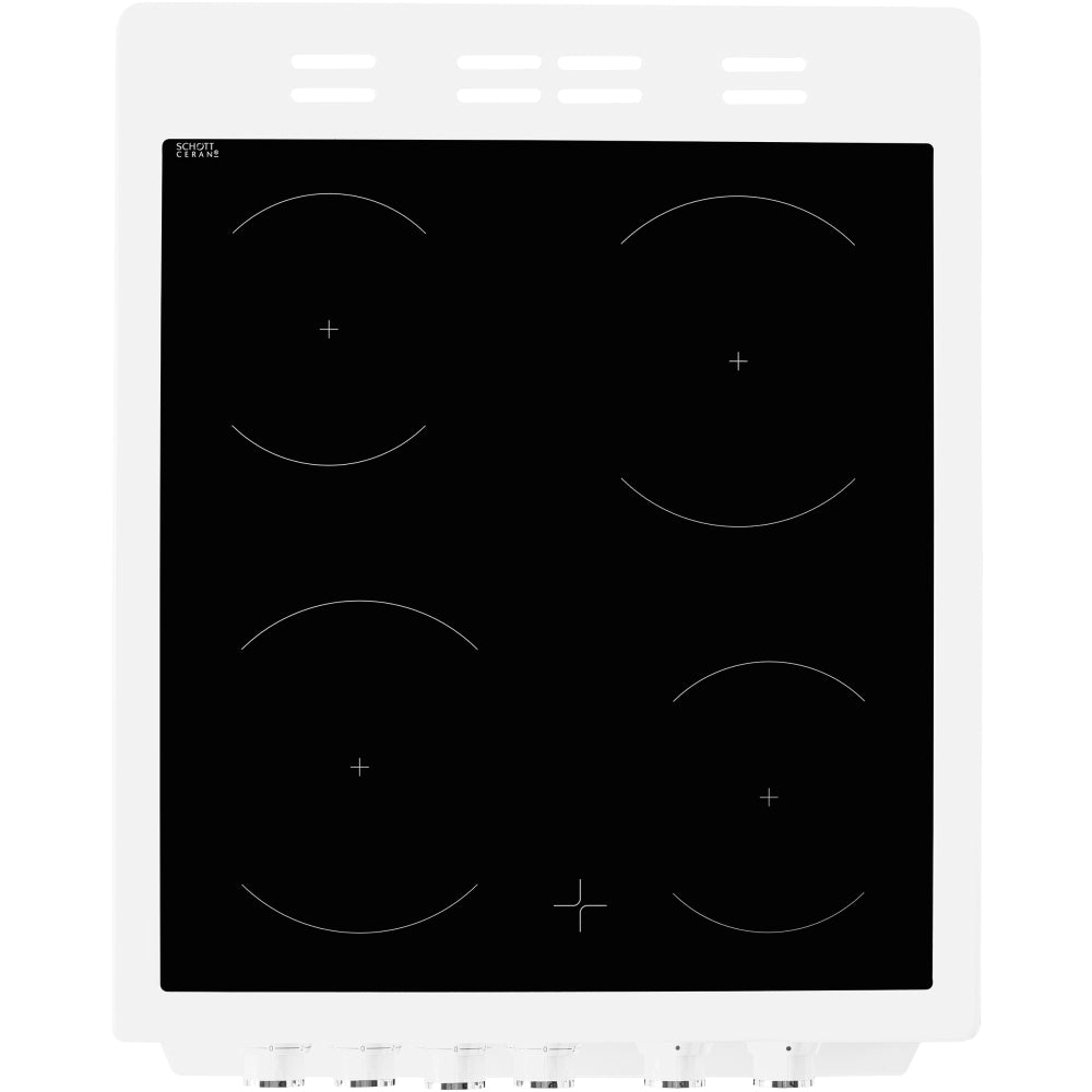 Beko KDVC563AW 50cm Ceramic Electric Cooker – Double Oven, A Rated, Freestanding, White