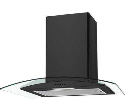 Candy CGM60NN 60cm Chimney Cooker Hood, 3 Speed Extraction, LED Lighting, Black