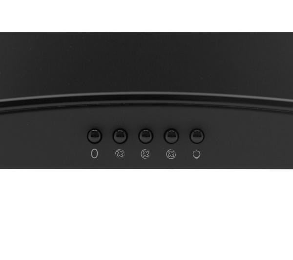 Candy CGM60NN 60cm Chimney Cooker Hood, 3 Speed Extraction, LED Lighting, Black