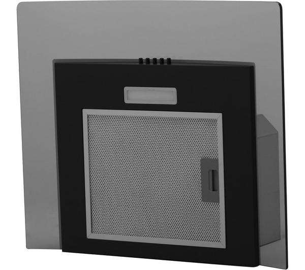 Candy CGM60NN 60cm Chimney Cooker Hood, 3 Speed Extraction, LED Lighting, Black