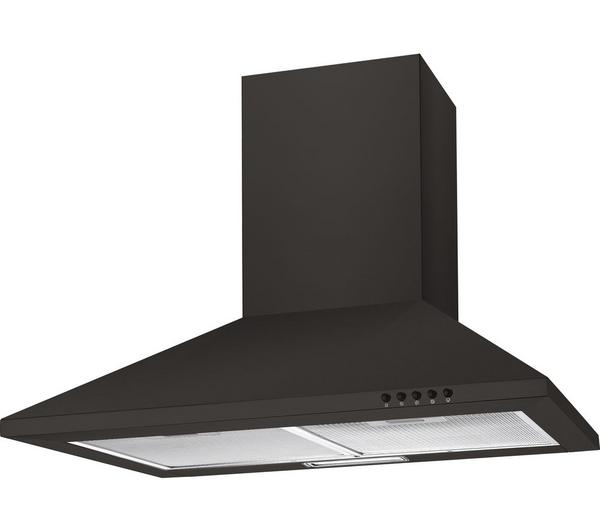 Candy CCE60NN 60cm Chimney Cooker Hood, 3 Speed Extraction, LED Lighting, Black