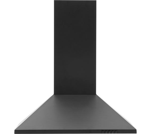 Candy CCE60NN 60cm Chimney Cooker Hood, 3 Speed Extraction, LED Lighting, Black