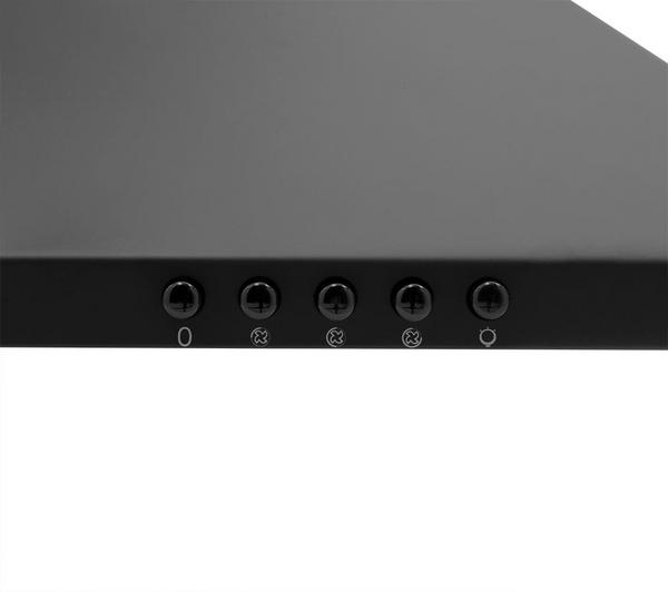 Candy CCE60NN 60cm Chimney Cooker Hood, 3 Speed Extraction, LED Lighting, Black