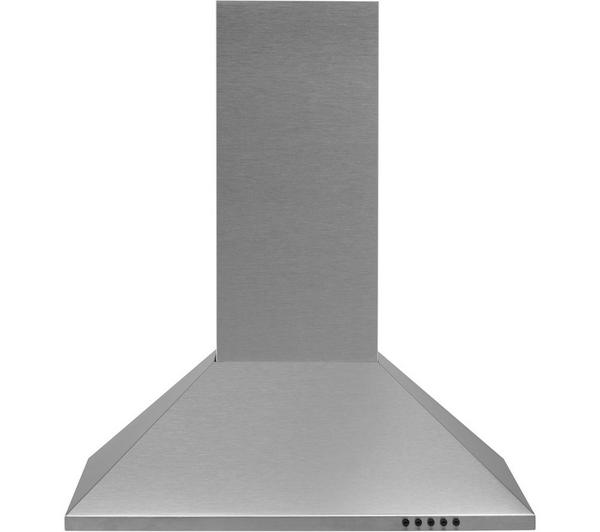 Candy CCE60NX 60cm Chimney Cooker Hood, 3 Speed Extraction, LED Lighting, Stainless Steel