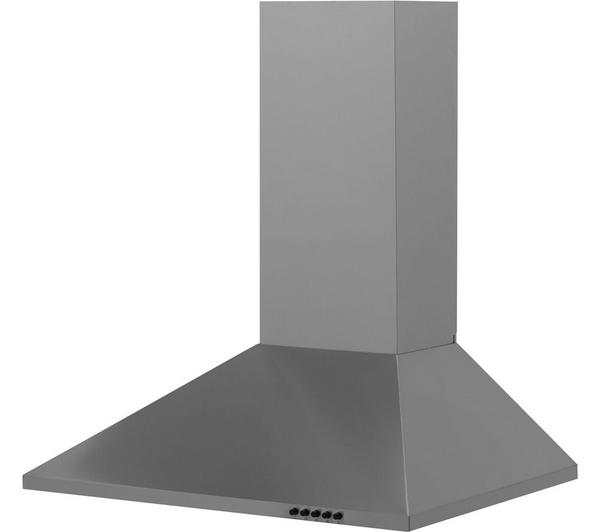 Candy CCE60NX 60cm Chimney Cooker Hood, 3 Speed Extraction, LED Lighting, Stainless Steel
