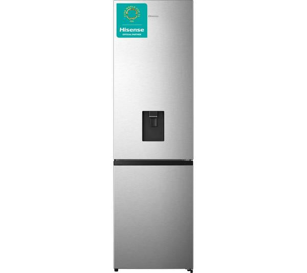 Hisense RB435N4WCE 336 L Frost‑Free 60/40 Fridge Freezer – Stainless Steel, E Rated