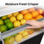 Hisense 60/40 Freestanding Fridge Freezer – RB435N4BFE, 336L, Frost Free, Black Stainless Steel
