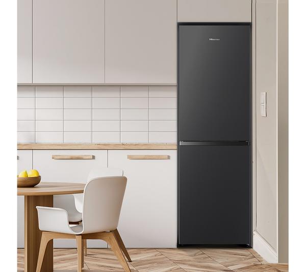Hisense RB327N4BBE 50/50 Fridge Freezer (Black & Steel)