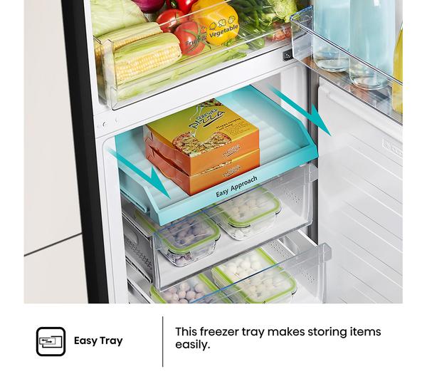 Hisense RB327N4BBE 50/50 Fridge Freezer (Black & Steel)