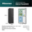 Hisense RB327N4BBE 50/50 Fridge Freezer (Black & Steel)
