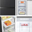 Hisense RB327N4BBE 50/50 Fridge Freezer (Black & Steel)