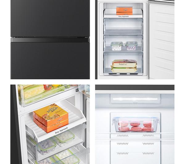 Hisense RB327N4BBE 50/50 Fridge Freezer (Black & Steel)