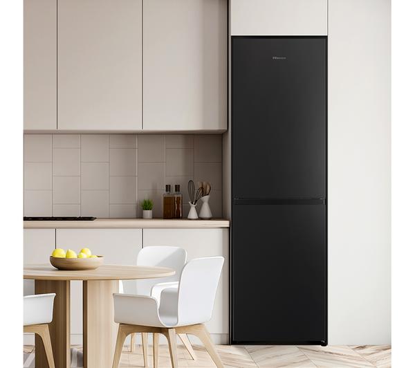 Hisense RB327N4BBE 50/50 Fridge Freezer (Black & Steel)