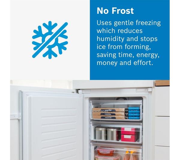 Bosch Series 2 KGN27NWEAG 182cm High 50/50 Frost Free Fridge Freezer - White - E Rated