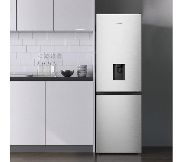 Hisense 60/40 Freestanding Fridge Freezer – RB390N4WCE, 300L, Frost Free, Stainless Steel