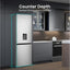 Hisense 60/40 Freestanding Fridge Freezer – RB390N4WCE, 300L, Frost Free, Stainless Steel