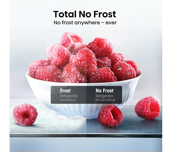 Hisense 60/40 Freestanding Fridge Freezer – RB390N4WCE, 300L, Frost Free, Stainless Steel