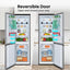 Hisense 60/40 Freestanding Fridge Freezer – RB390N4WCE, 300L, Frost Free, Stainless Steel