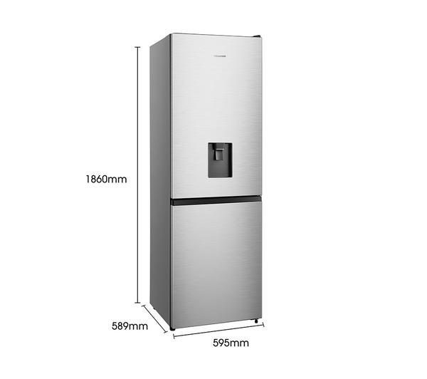 Hisense 60/40 Freestanding Fridge Freezer – RB390N4WCE, 300L, Frost Free, Stainless Steel