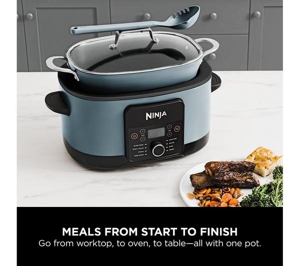 Ninja Foodi PossibleCooker 8-in-1 Slow Cooker (Sea Salt Grey) – Model MC1001UK