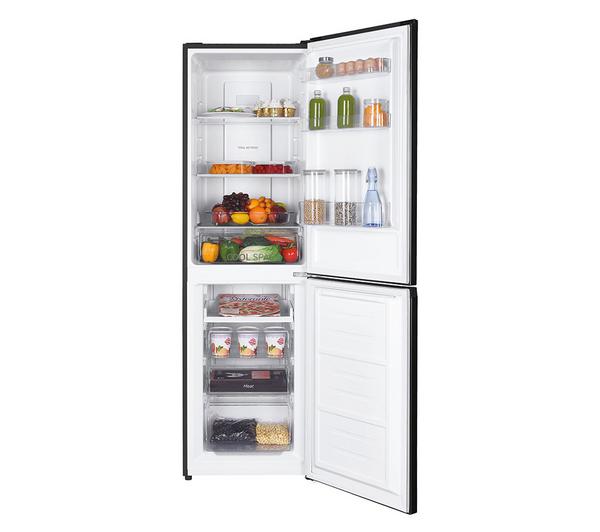 Hoover HOCH1T518EBK 50/50 Freestanding Fridge Freezer, Low Frost, 252L Capacity, Black, E Rated