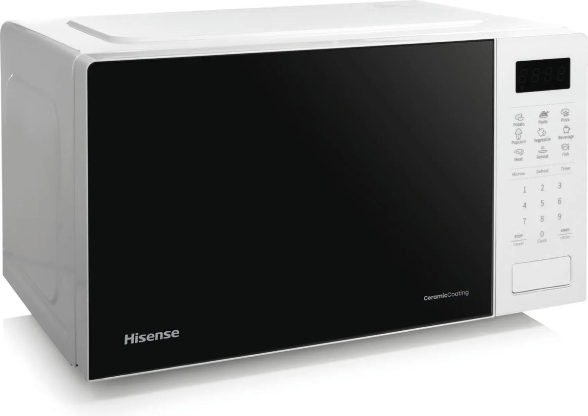 Hisense H20MOWS4UK 20L 700W Digital Microwave with Touch Control – White
