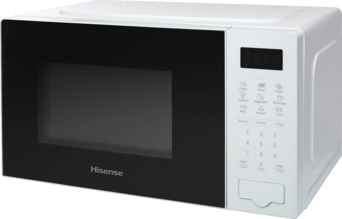 Hisense H20MOWS4UK 20L 700W Digital Microwave with Touch Control – White
