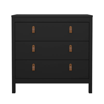 Madrid 3 Drawer Chest - Black - 79662gmgm