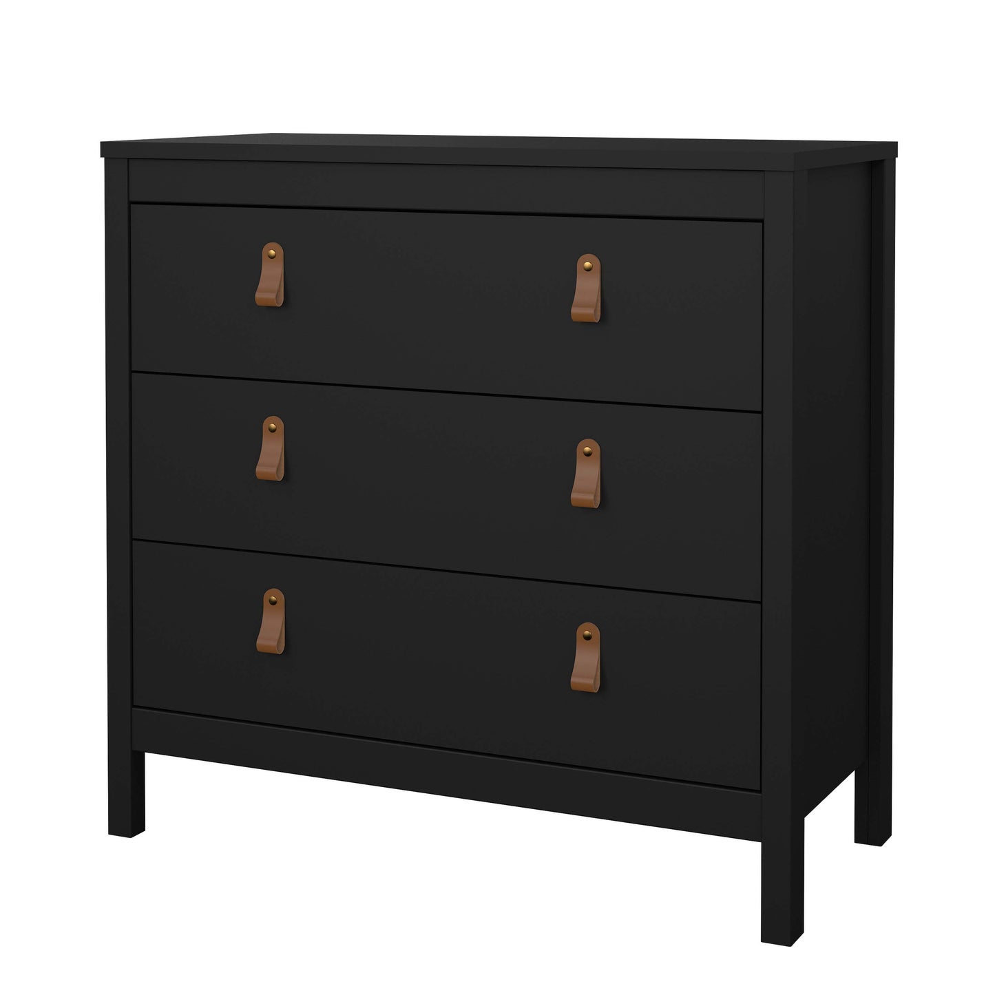 Madrid 3 Drawer Chest - Black - 79662gmgm