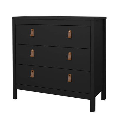 Madrid 3 Drawer Chest - Black - 79662gmgm
