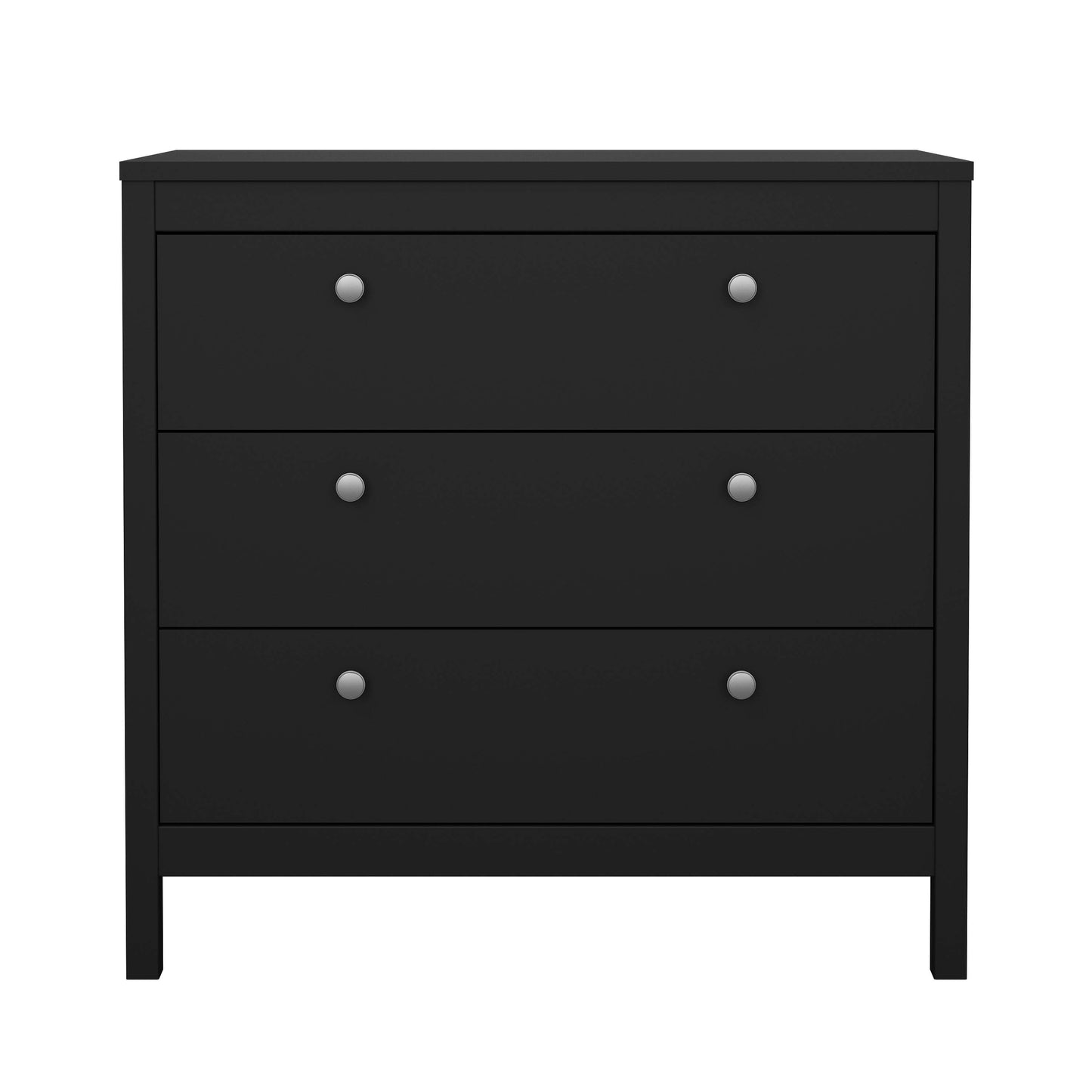 Madrid 3 Drawer Chest - Black - 79662gmgm