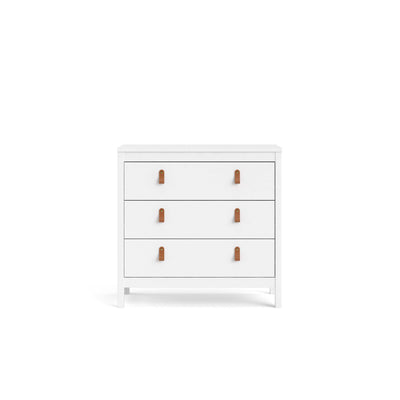 Madrid 3 Drawer Chest - White - 796624949