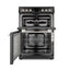 Montpellier MDOC60FK 60cm Double Ceramic Cooker in Black