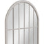 Essentials Mirror Collection Large Arched Window Mirror Distressed Grey