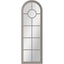 Essentials	Mirror Collection Narrow Arched Window Mirror Distressed Grey