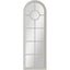 Essentials	Mirror Collection Narrow Arched Window Mirror Distressed White